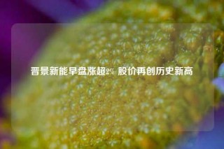 晋景新能早盘涨超2% 股价再创历史新高